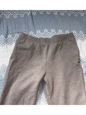 TNA Brown/Beige Perfect Fit Cozy Fleece Sweatpants